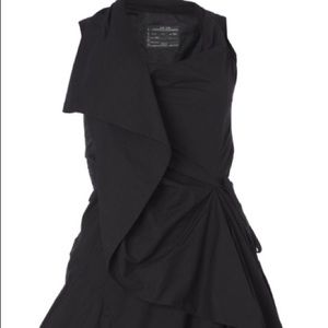 ALL SAINTS BLACK ASYMMETRICAL DRESS